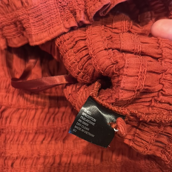 2 NWT GIANNI BINI ruched elastic fall crop tops size L/XL - Picture 8 of 11